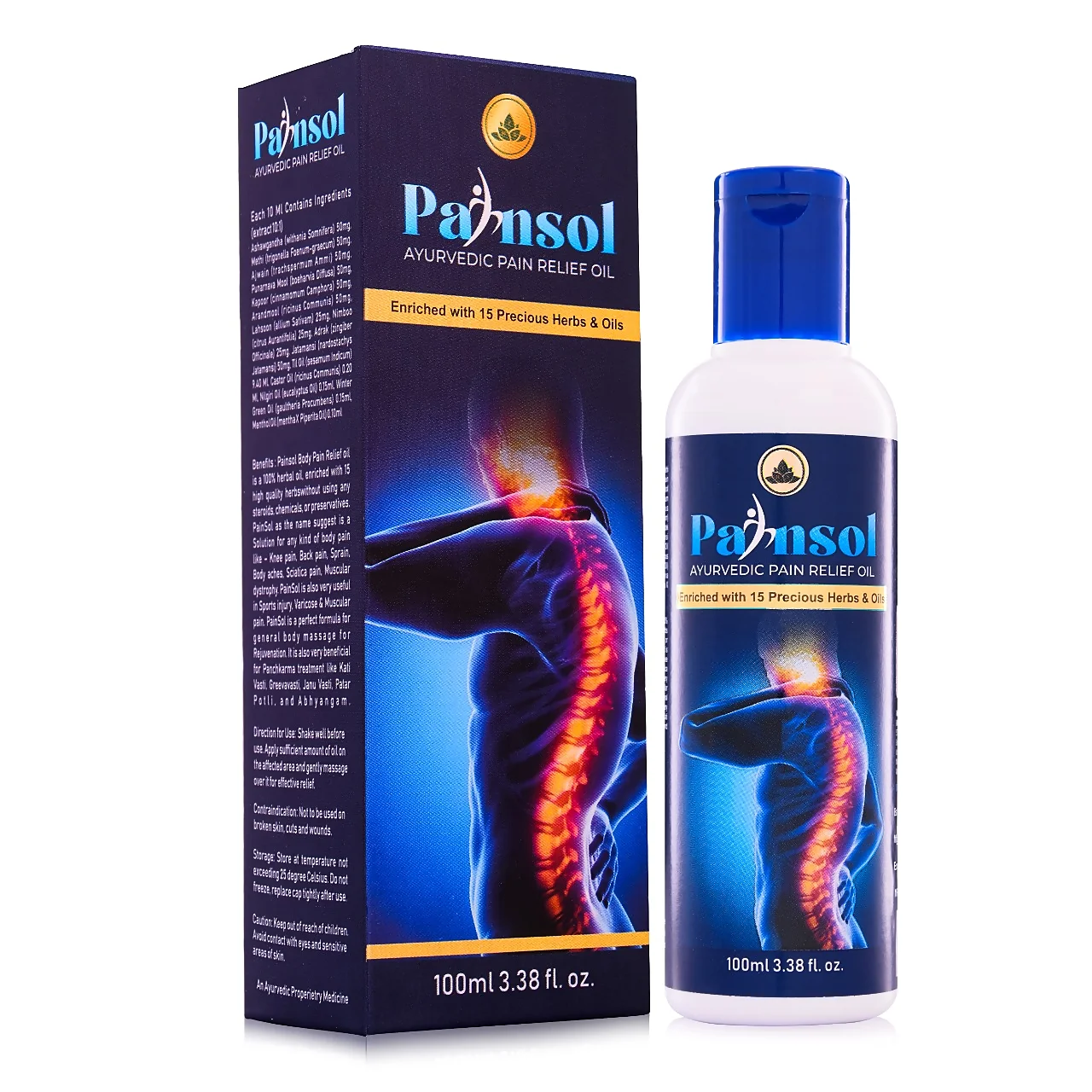 Painsol For Relief From Body Aches And Pains Herbal