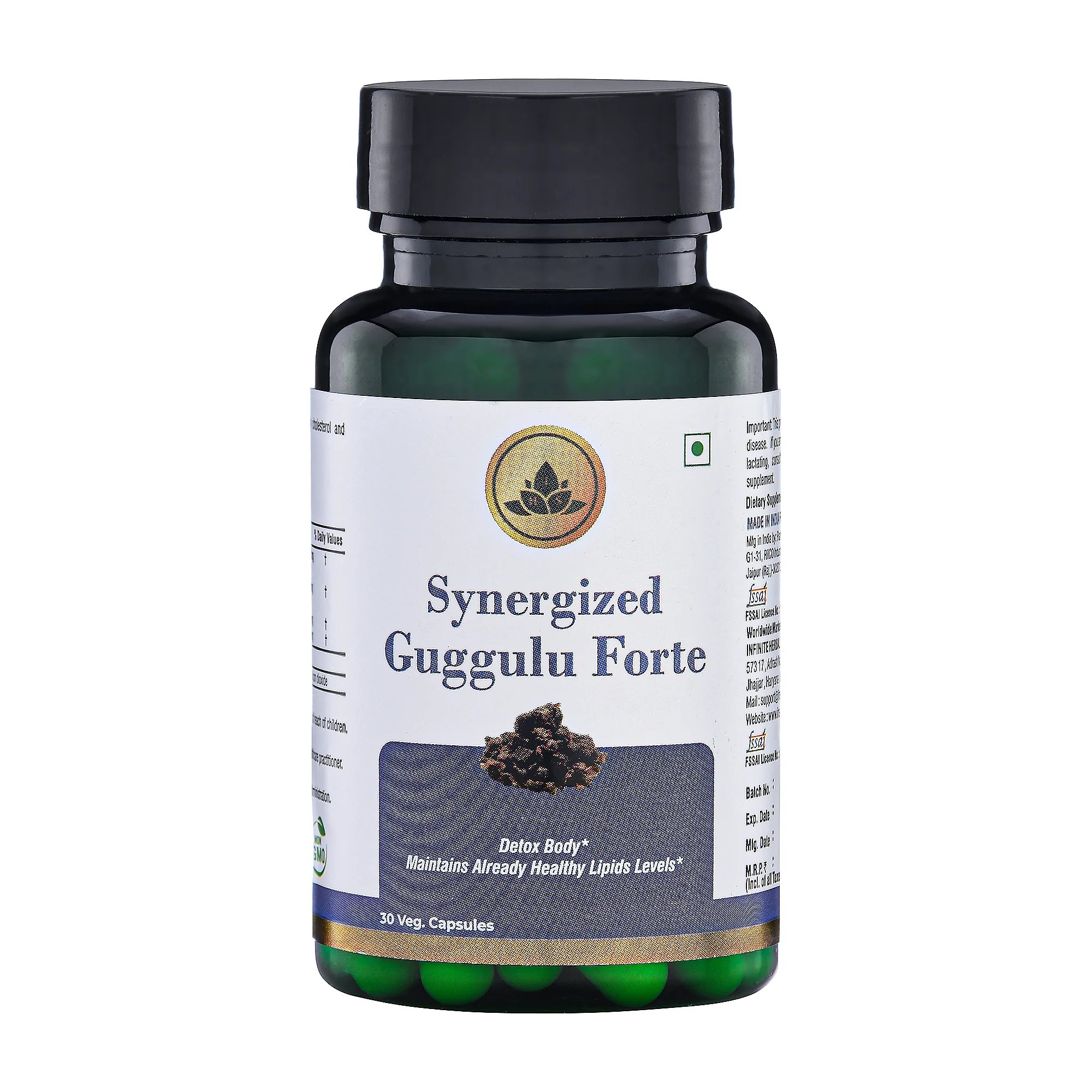 Synergized Guggulu Forte Herbs For Fat Loss
