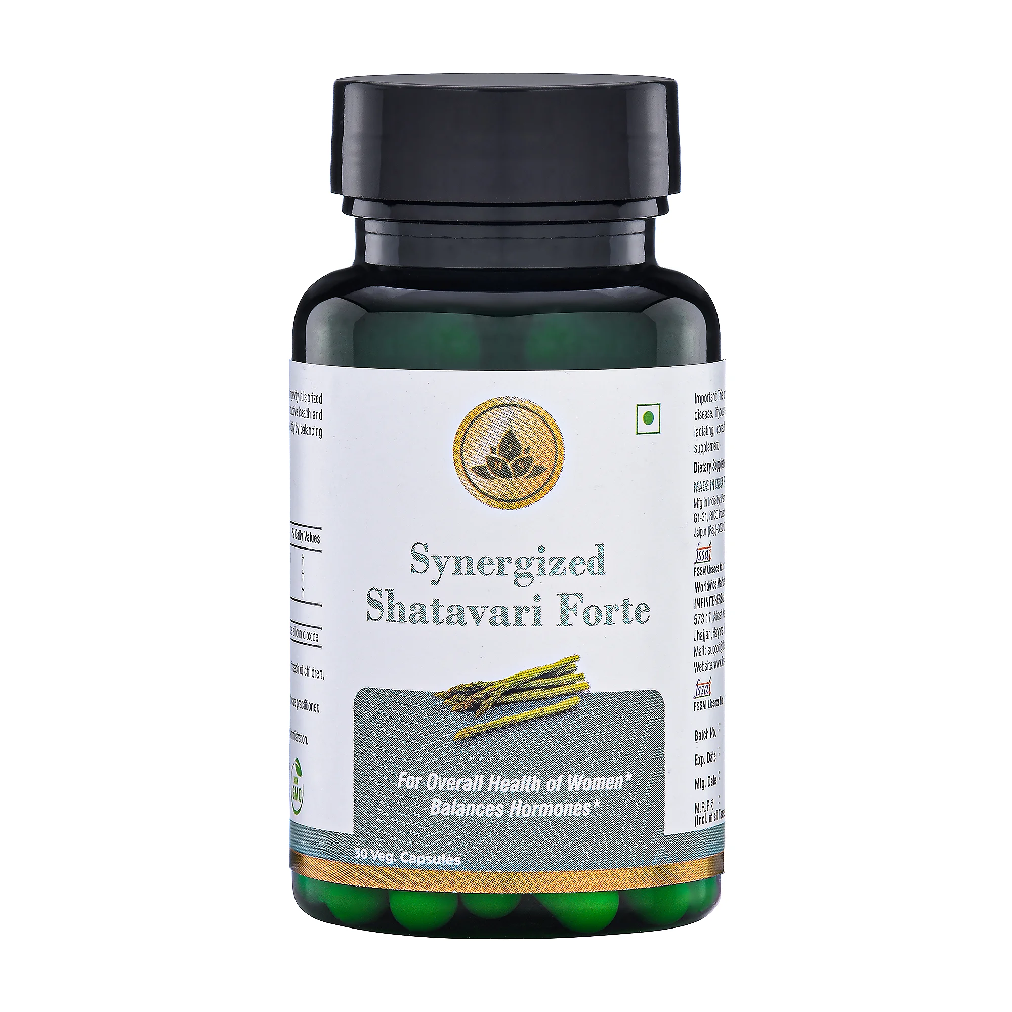 Synergized Shatavari Forte  herbs regulating hormones